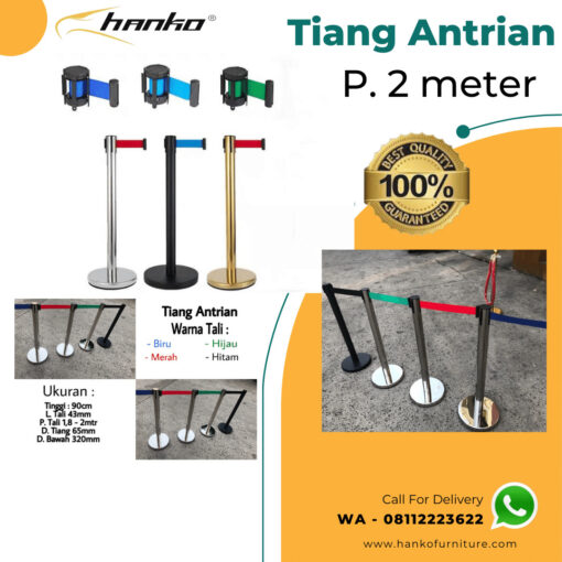 iang Antrian Pembatas Stainles Bandung