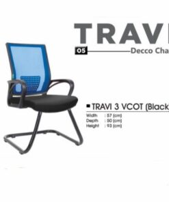 Kursi Kantor Decco Travi 3 VCOT Black